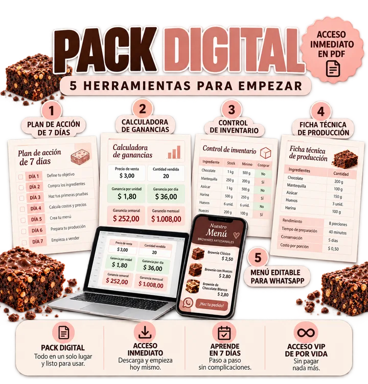 Pack de herramientas para emprender: material digital incluido con tu compra